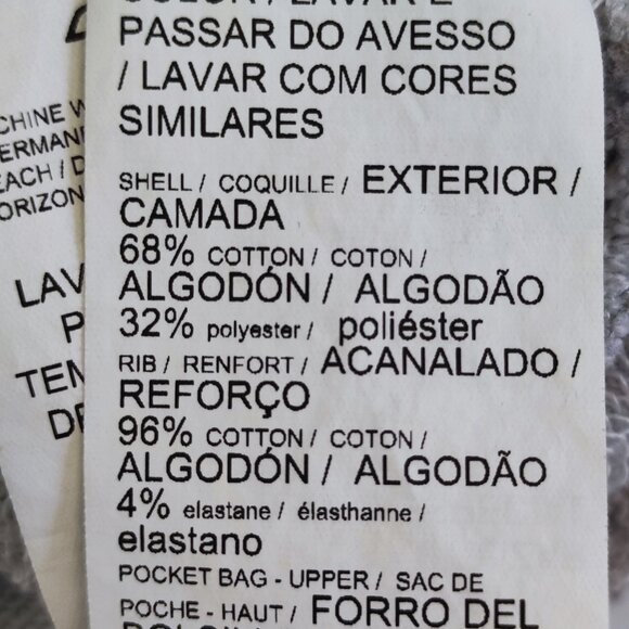 Puma sweatshirt / track jacket full zip printed sleeve light grey woman's size L - Picture 6 of 10